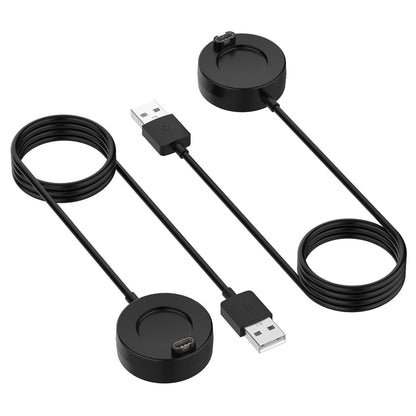 For Garmin Fenix 8 AMOLED / Vivoactive 6 USB Interface Disc Base Smart Watch Charging Cable, Length: 1m(Black) by bashfashion