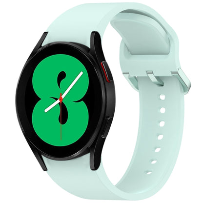 For Samsung Galaxy Watch 4 40 / 44mm Solid Color Colorful Buckle Quick Release Silicone Watch Band(Light Green) by bashfashion