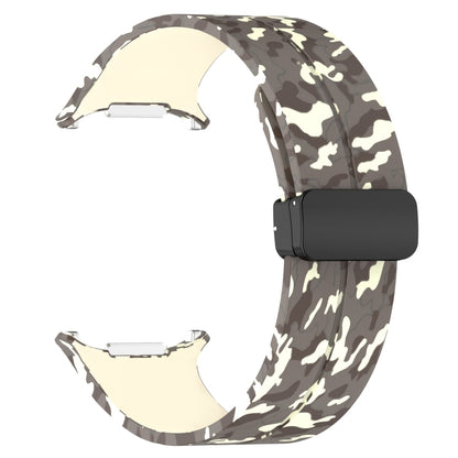 For Samsung Galaxy Watch Ultra 47mm Magnetic Folding Buckle Silicone Watch Band(Camouflage Starlight) by bashfashion