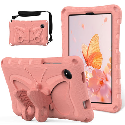 For Xiaomi Redmi Pad SE 8.7 2024 Butterfly Bracket EVA Shockproof Tablet Case(Pink Orange) by bashfashion