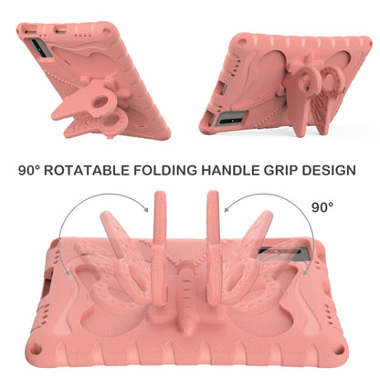 For Huawei MatePad SE 11 2024 Butterfly Bracket EVA Shockproof Tablet Case(Pink Orange) by bashfashion