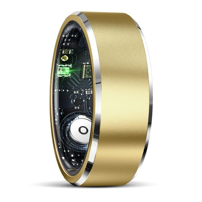 R5 SIZE 8 Smart Ring, Support Health Monitoring / Multiple Sports Modes(Gold) by bashfashion