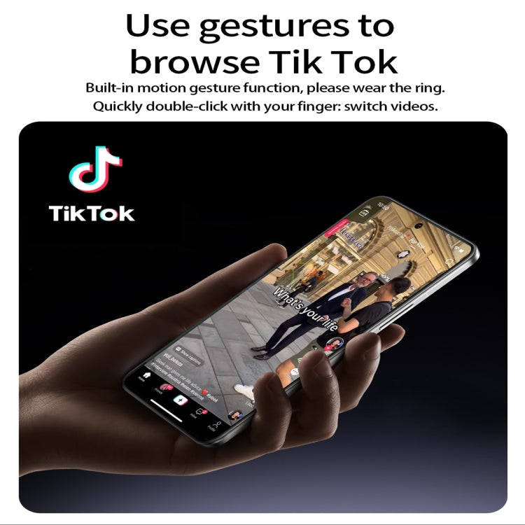 R9 SIZE 10 Smart Ring, Support Health Monitoring / Gesture Control / Somatosensory Games(Silver) by bashfashion