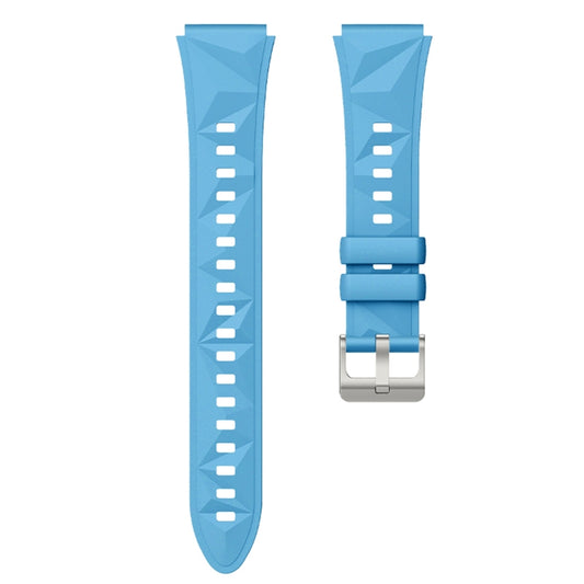 For Huawei Watch GT 5 41mm Solid Figure Homochromy Silicone Watch Band(Sky Blue) by bashfashion