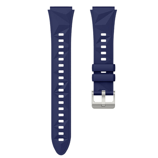 For Huawei Watch GT 5 41mm Solid Figure Homochromy Silicone Watch Band(Protoblue) by bashfashion