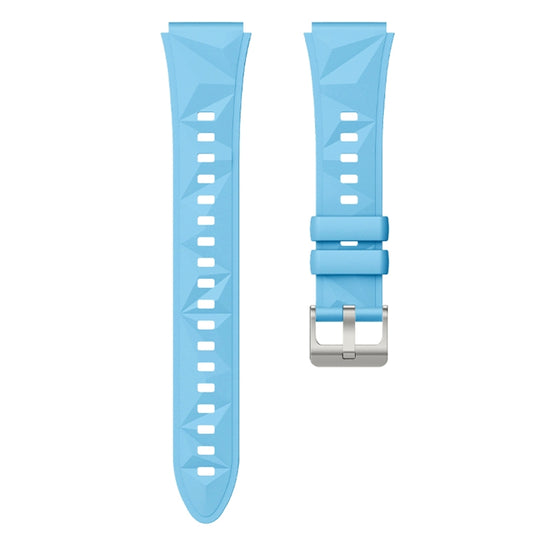 For Huawei Watch GT 5 41mm Solid Figure Homochromy Silicone Watch Band(Cloud Blue) by bashfashion