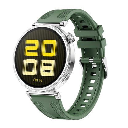 For Huawei Watch GT 5 41mm Women Hybrid Nylon Silicone Watch Band(Spruce Green) by bashfashion