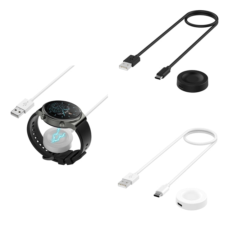 For Huawei Watch GT5 Pro 46mm USB Interface Split Type Smart Watch Charging Cable, Length: 1m(White) by bashfashion