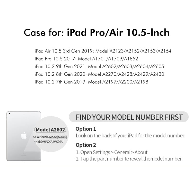 For iPad Air 10.5 / Pro 10.5 / 10.2 ENKAY 360 Rotation TPU Leather Smart Tablet Case with Pen Slot(Light Blue) by ENKAY