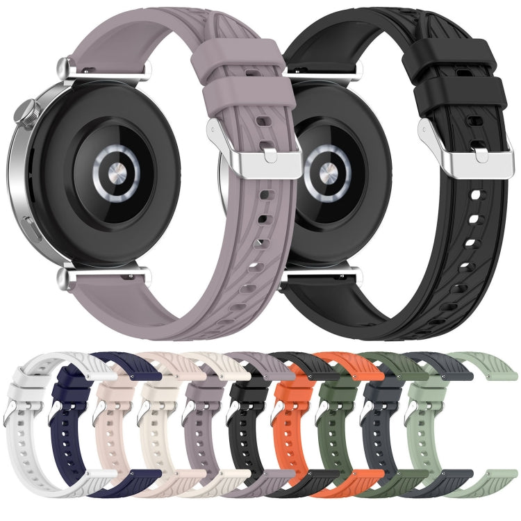 For Huawei Watch GT 5 Pro 46mm Line Texture Quick Release Silicone Watch Band(Starlight) by bashfashion