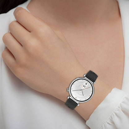 For Huawei Watch GT 5 Pro 46mm Line Texture Quick Release Silicone Watch Band(White) by bashfashion