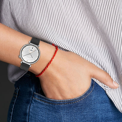 For Huawei Watch GT 5 Pro 46mm Line Texture Quick Release Silicone Watch Band(White) by bashfashion