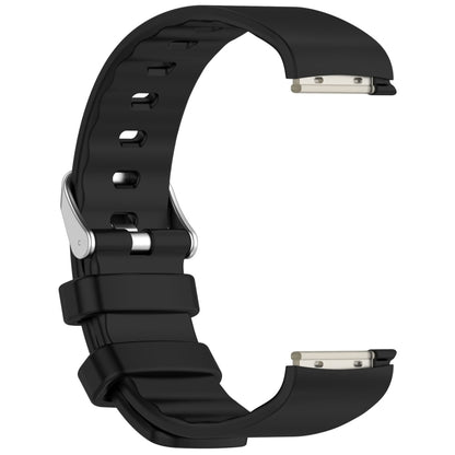 For EmeTerm Fashion Solid Color Silver Buckle Silicone Watch Band(Black) by bashfashion