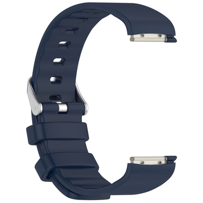 For EmeTerm Fashion Solid Color Silver Buckle Silicone Watch Band(Midnight Blue) by bashfashion