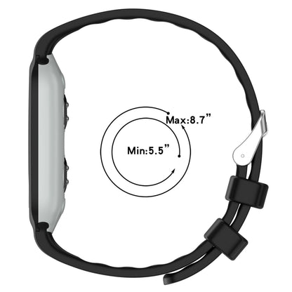 For EmeTerm Fashion Solid Color Silver Buckle Silicone Watch Band(Black) by bashfashion