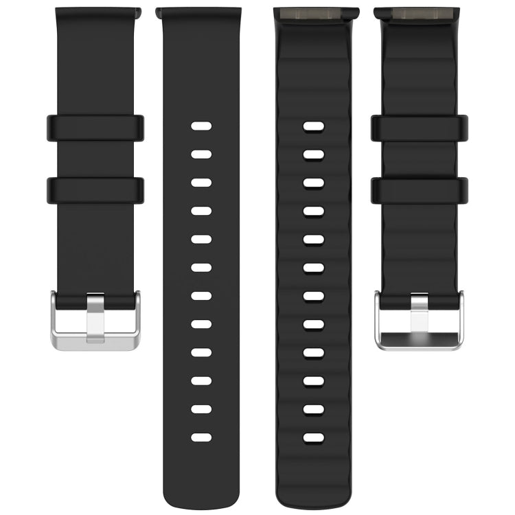 For EmeTerm Fashion Solid Color Silver Buckle Silicone Watch Band(Grey) by bashfashion