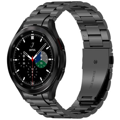 For Samsung Galaxy Watch4 Classic 42 / 46mm Three Beads Button Quick Release Metal Watch Band(Black) by bashfashion