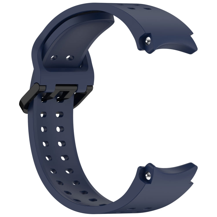 For Samsung Galaxy Watch 5 Pro Diplopore Button Quick Release Silicone Watch Band(Midnight Blue) by bashfashion
