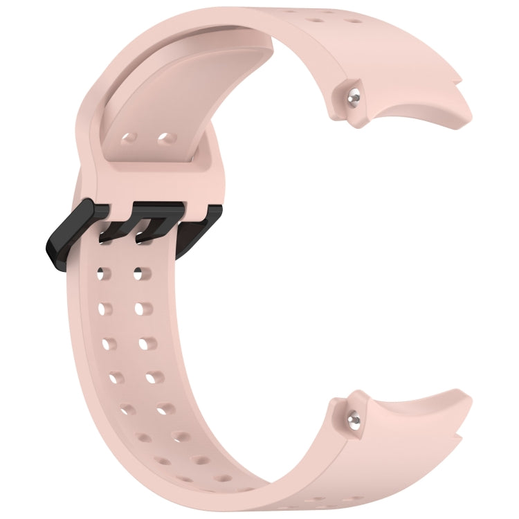 For Samsung Galaxy Watch 4 40 / 44mm Diplopore Button Quick Release Silicone Watch Band(Pink) by bashfashion