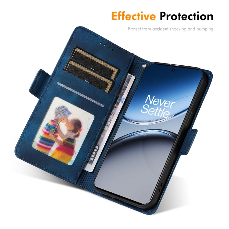 For OnePlus Nord 4 ENKAY Embossed Rhombus Starry Leather Phone Case with Screen Film(Brown) by ENKAY