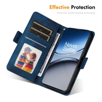 For OnePlus Nord 4 ENKAY Embossed Rhombus Starry Leather Phone Case with Screen Film(Brown) by ENKAY