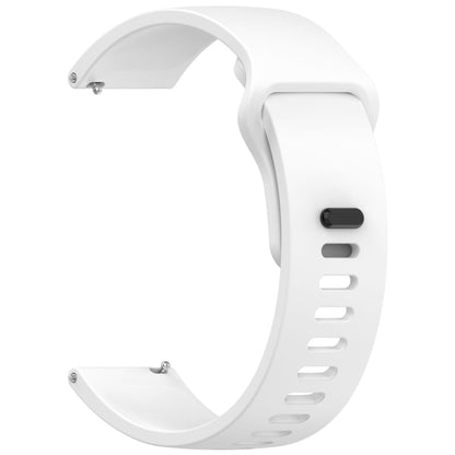 For Redmi Watch 5 Active Youth Version Solid Color Quick Release Silicone Watch Band(White) by bashfashion