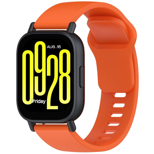 For Redmi Watch 5 Active Youth Version Solid Color Quick Release Silicone Watch Band(Orange) by bashfashion
