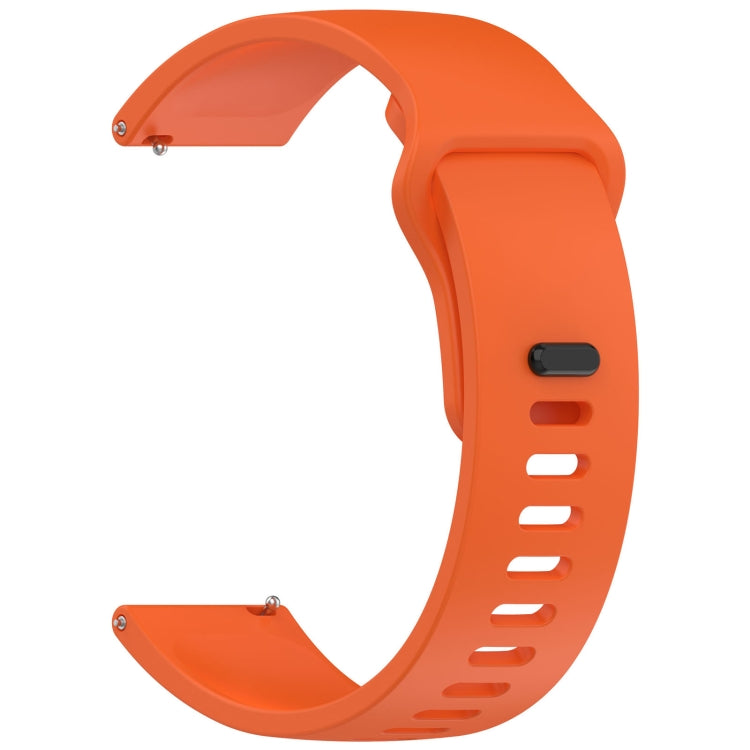 For Redmi Watch 5 Active Youth Version Solid Color Quick Release Silicone Watch Band(Orange) by bashfashion