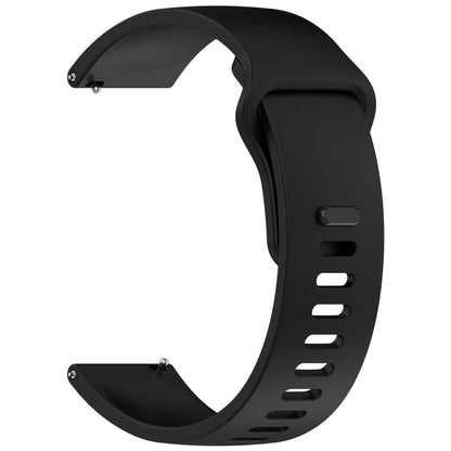 For Redmi Watch 5 Active Youth Version Solid Color Quick Release Silicone Watch Band(Black) by bashfashion