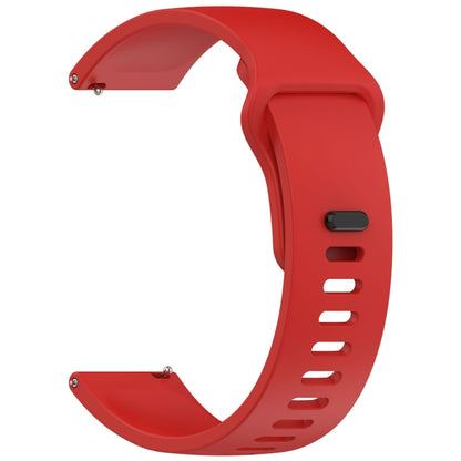 For Redmi Watch 5 Active Youth Version Solid Color Quick Release Silicone Watch Band(Red) by bashfashion