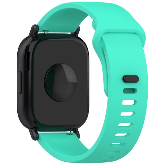 For Redmi Watch 5 Active Youth Version Solid Color Quick Release Silicone Watch Band(Teal Green) by bashfashion
