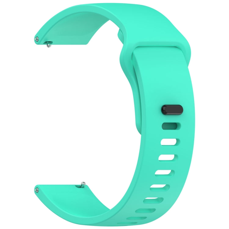 For Redmi Watch 5 Active Youth Version Solid Color Quick Release Silicone Watch Band(Teal Green) by bashfashion