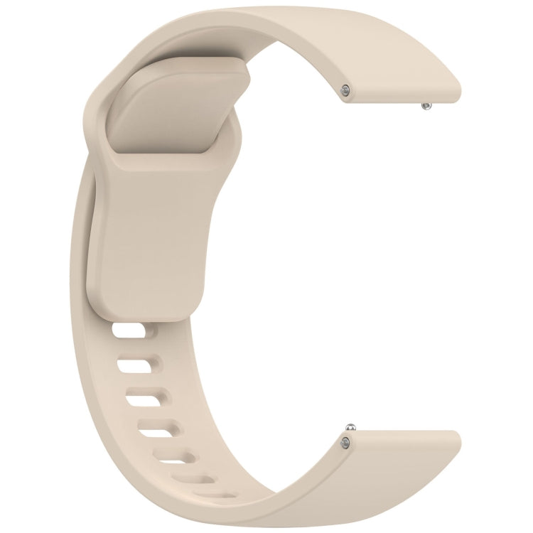 For Redmi Watch 5 Active Youth Version Solid Color Quick Release Silicone Watch Band(Ivory White) by bashfashion
