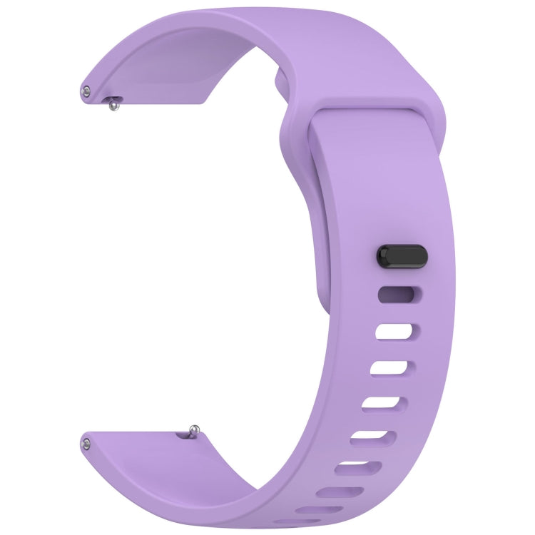 For Redmi Watch 5 Active Youth Version Solid Color Quick Release Silicone Watch Band(Purple) by bashfashion