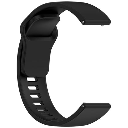 For Redmi Watch 5 Lite Youth Version Solid Color Quick Release Silicone Watch Band(Black) by bashfashion