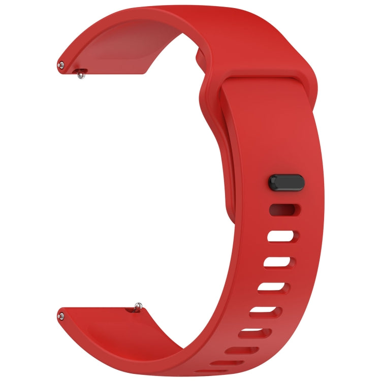 For Redmi Watch 5 Lite Youth Version Solid Color Quick Release Silicone Watch Band(Red) by bashfashion