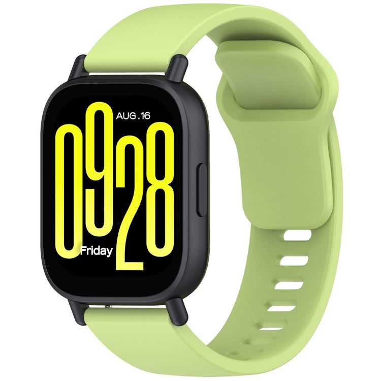 For Redmi Watch 5 Lite Youth Version Solid Color Quick Release Silicone Watch Band(Lime) by bashfashion