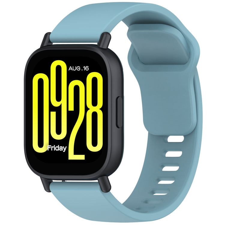 For Redmi Watch 5 Lite Youth Version Solid Color Quick Release Silicone Watch Band(Blue) by bashfashion