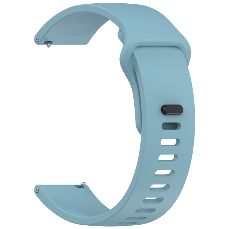 For Redmi Watch 5 Lite Youth Version Solid Color Quick Release Silicone Watch Band(Blue) by bashfashion
