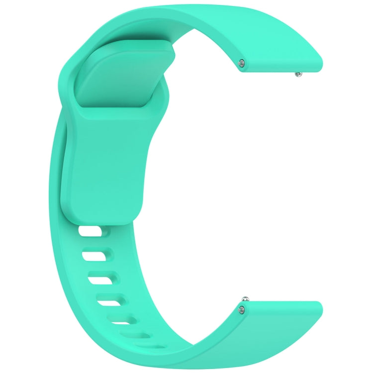 For Redmi Watch 5 Lite Youth Version Solid Color Quick Release Silicone Watch Band(Teal Green) by bashfashion