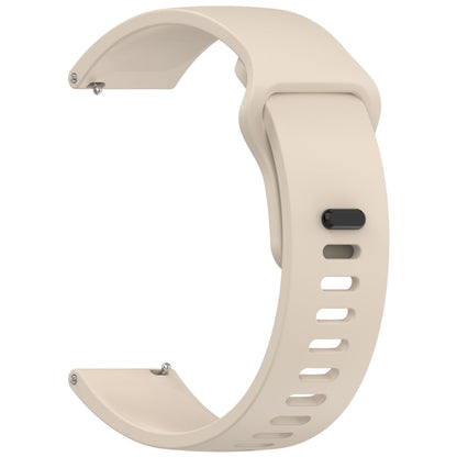 For Redmi Watch 5 Lite Youth Version Solid Color Quick Release Silicone Watch Band(Ivory White) by bashfashion
