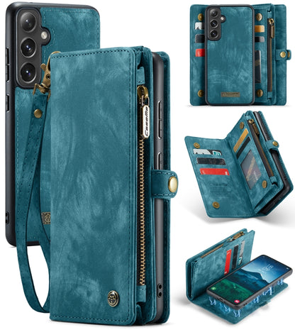 For Samsung Galaxy S24 FE 5G CaseMe 008 Detachable Multifunctional Leather Phone Case(Blue) by CaseMe