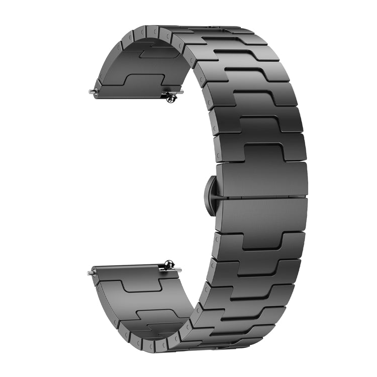 For Garmin Forerunner 265 Music Titanium Alloy 22mm Metal Watch Band(Titanium Color) by bashfashion