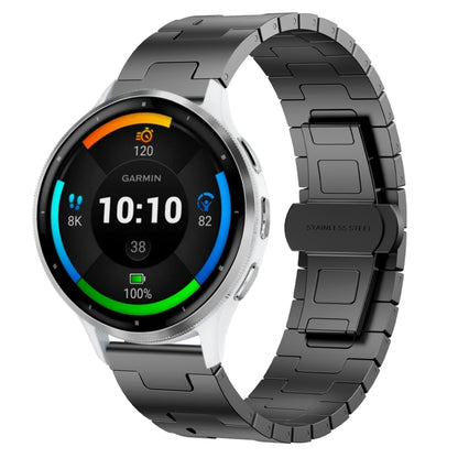For Garmin Venu 3 Titanium Alloy 22mm Metal Watch Band(Titanium Color) by bashfashion
