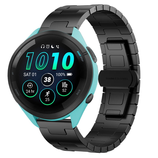 For Garmin Forerunner 265 Titanium Alloy 22mm Metal Watch Band(Black) by bashfashion