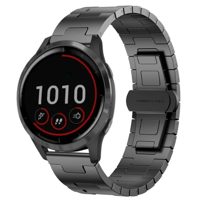 For Garmin Vivoactive 4 Titanium Alloy 22mm Metal Watch Band(Titanium Color) by bashfashion