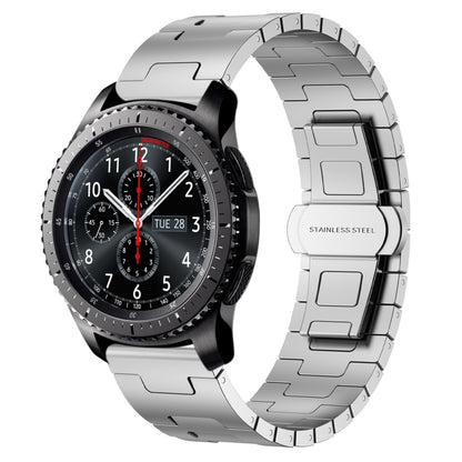 For Samsung Galaxy Gear S3 Frontier Titanium Alloy 22mm Metal Watch Band(Silver) by bashfashion