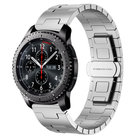 For Samsung Galaxy Gear S3 Frontier Titanium Alloy 22mm Metal Watch Band(Silver) by bashfashion