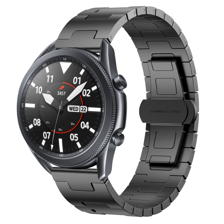 For Samsung Galaxy Watch 3 45mm Titanium Alloy 22mm Metal Watch Band(Titanium Color) by bashfashion