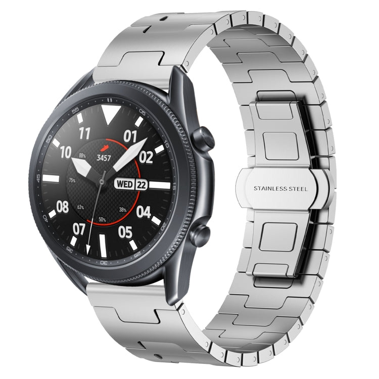 For Samsung Galaxy Watch 3 45mm Titanium Alloy 22mm Metal Watch Band(Silver) by bashfashion